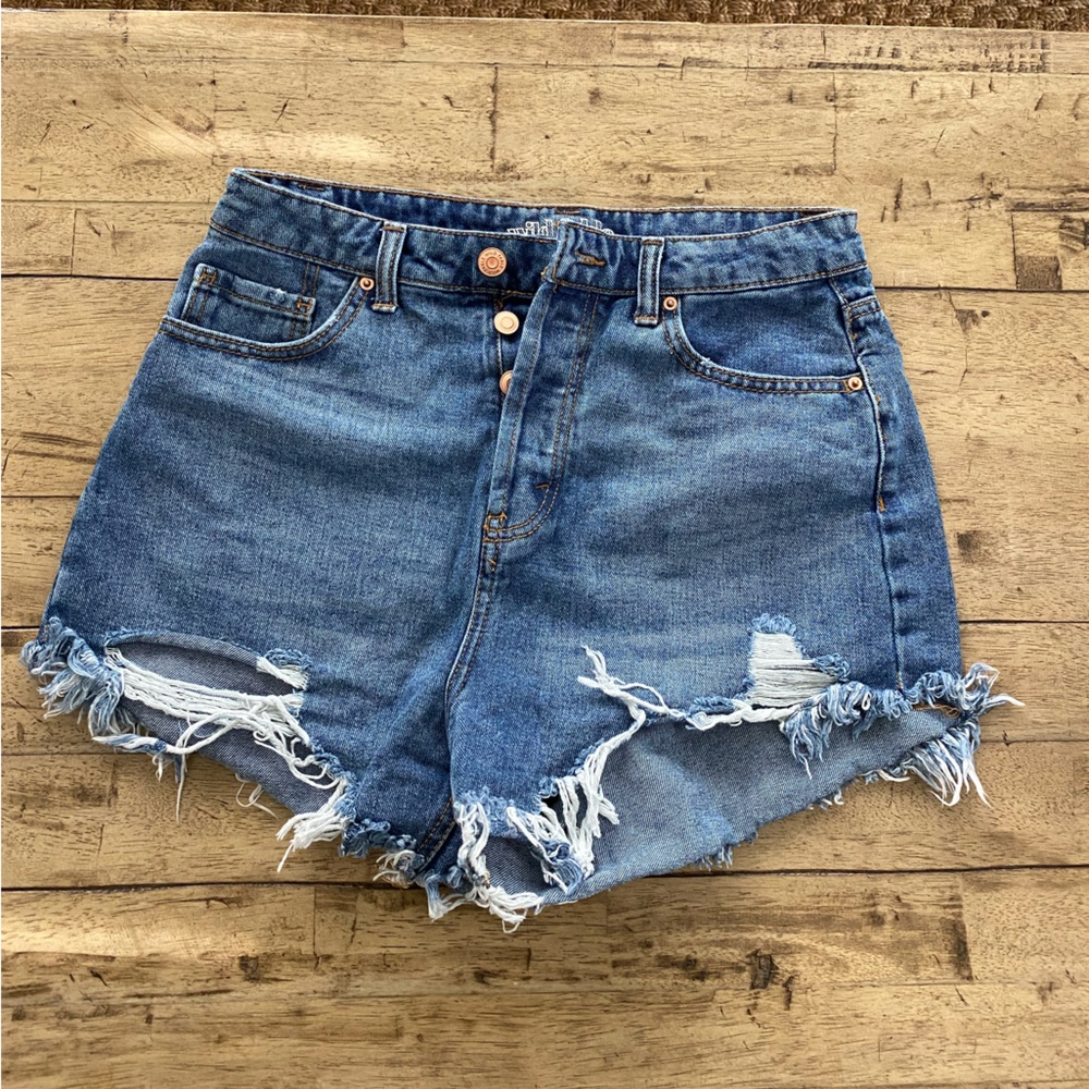 Wild Fable Button Fly High Rise Denim Short Size 4